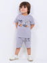 Safari Buddies Cotton Short Set (Dusty Grey)